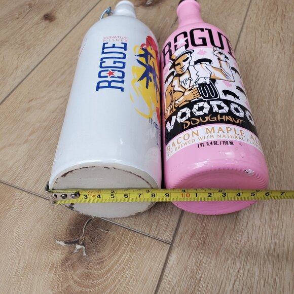 ROGUE Signature Imperial Pilsner & Voodoo Doughnut Bacon Maple Ale EMPTY Bottles - Picture 7 of 16